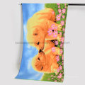 Animal Design Microfiber/Cotton Printed Cartoon Terry Beach Towel